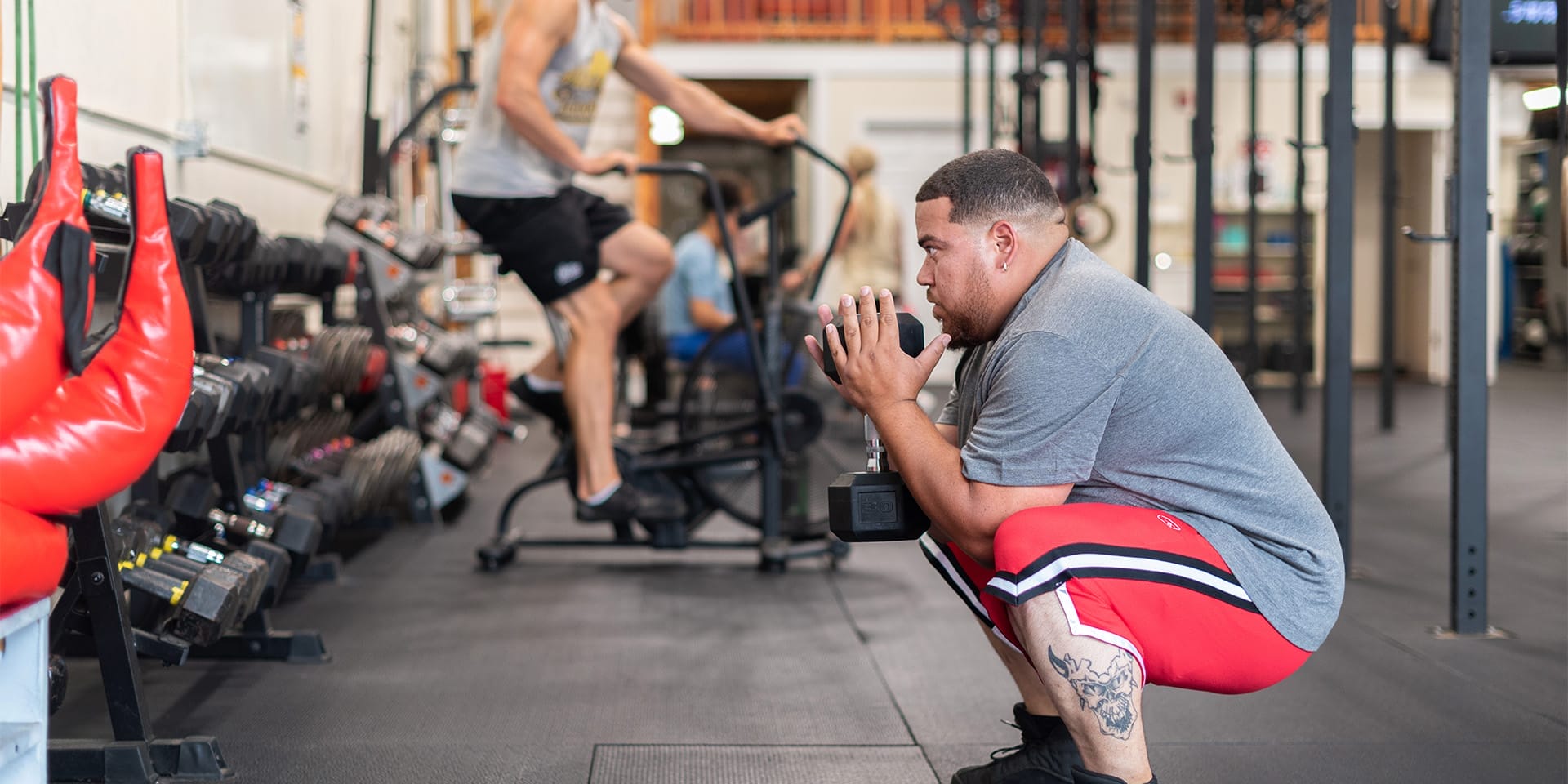 Man exercising at Mass Strength and Conditioning