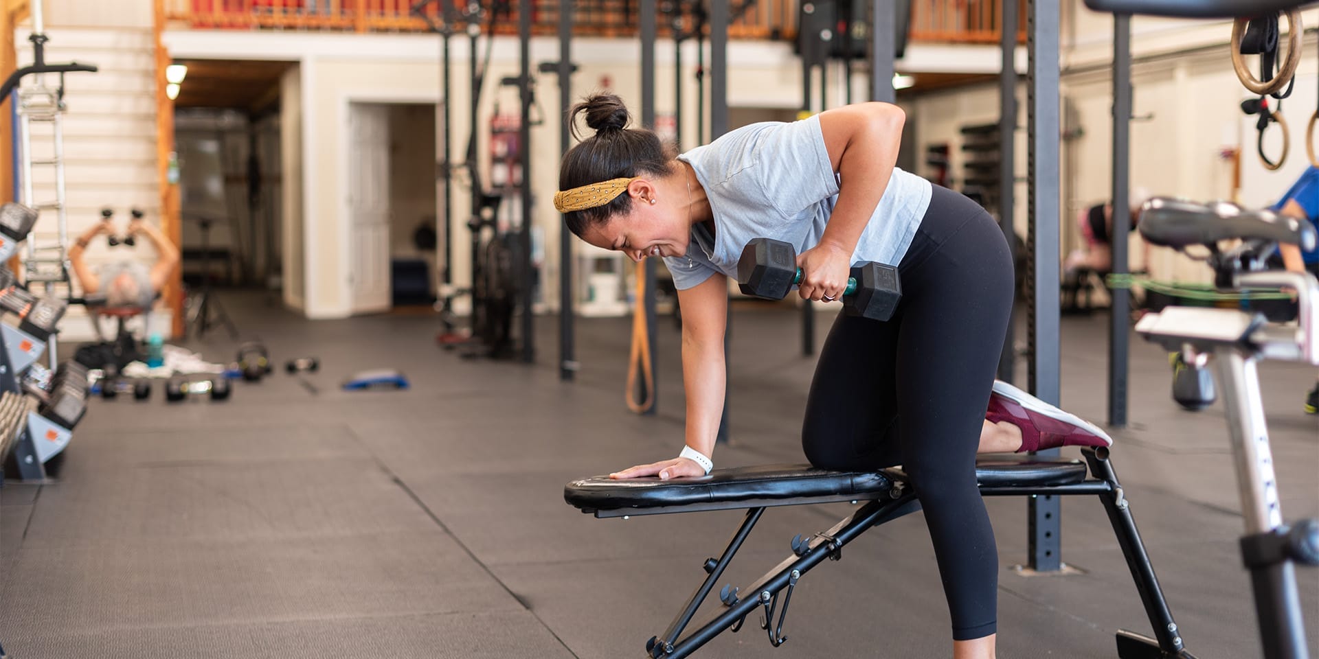 woman exercising at Mass Strength and Conditioning