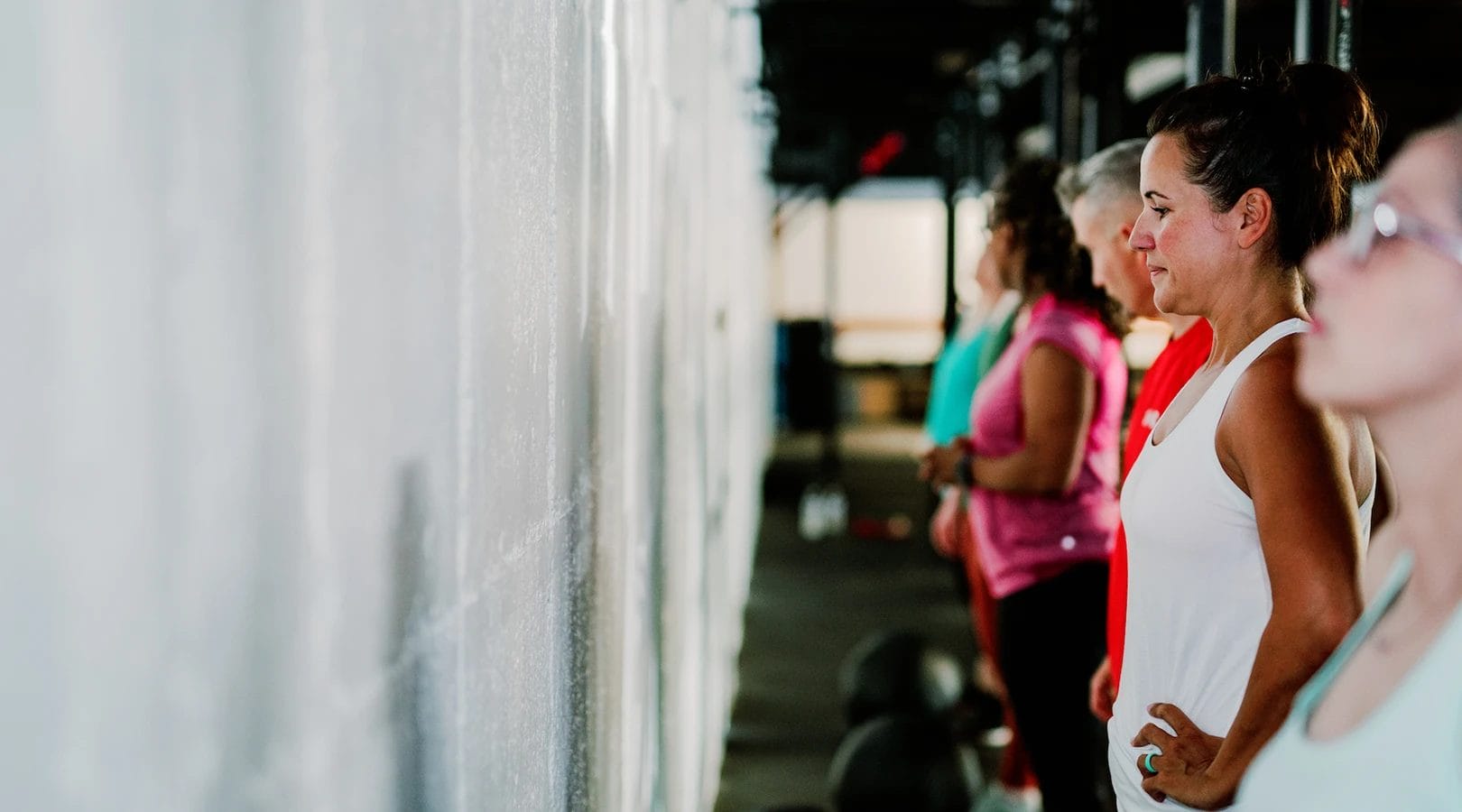 people training together